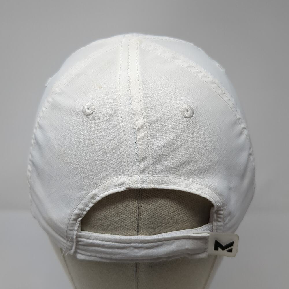 Mission Strapback Baseball Hat Solid White One Si… - image 6